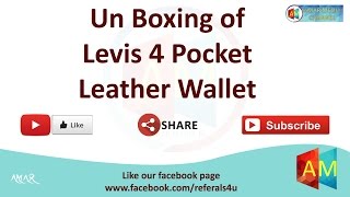 Unboxing of Levis leather wallet