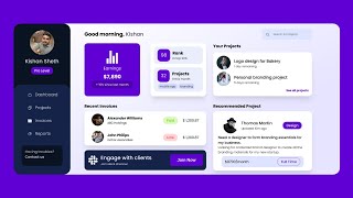 React Responsive Admin Dashboard Tutorial | React Admin Panel Tutorial | Styled Components