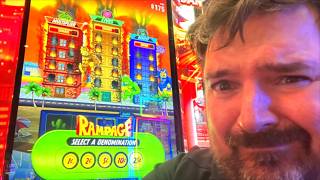 I Upped My Bet On RAMPAGE Slot Machine And WON MASSIVELY!