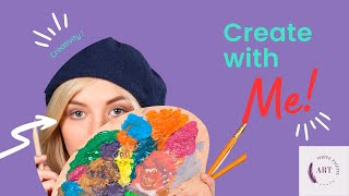 Create with Me & Relax: Music & Art. Art to relax.  #artist    #createwithme #mentalhealth