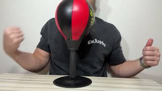 Desktop Punching Bag with Double Suction Cup Base for Stress Relief–Upgraded Spring & Durable Tablet