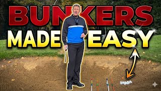 The Secret to Easy Bunker Shots (Use Gravity) #golf#golflessons#golfcoach#golfinstruction