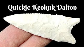 Flintknapping a Quickie Dalton 
