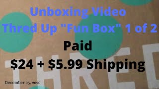 Opening my latest THRED UP Fun Box!!! 10 items for $30