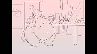 Evening snack (fat furry animation)