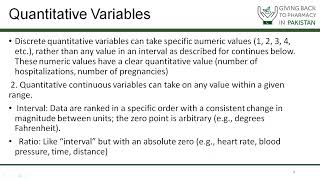 BCPS Preparatory Lecture Series | Biostatistics | Dr. Mahreen Muzammil | GBTPP