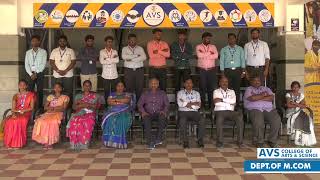 AVS COLLEGE OF ARTS & SCIENCE M COM 2021 2023 BATCH COLOURFUL MEMORIES