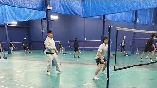 Group Drop-in at Ontario Badminton Academy In Markham with Hass, Kevin T, Wally Casual Games