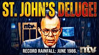 Record Setting Rainfall . 1986 . St. John's NL.