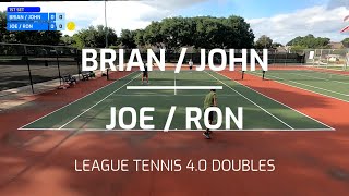 League Tennis Houston 4.0 Doubles vs #1 Seed Joe & Ron - ROUND 2!