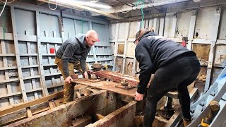 Ep 262 - Now We Are Stuck Here! Removing Our Boats Steering System!