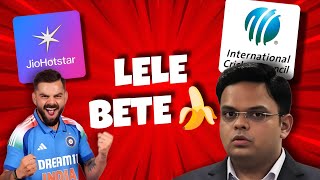 Monopoly ke najare🍌: JioStar Exits ICC Media Rights, Worldcup 2027 On Netflix?