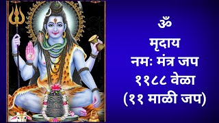 श्री महादेव मंत्र जप 'ॐ मृदाय नमः' १०८८ वेळा   (११ माळी जप )