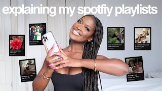 explaining my specific spotify playlists