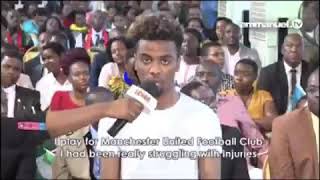 Man United player Angel Gomes Visits TB Joshua For Healing