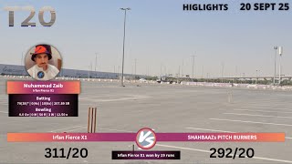 Shahbaz XI vs Irfan XI | 20 Sept 2025 | Riyadh Cricket | Highlights
