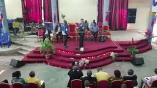 Dr. James ministering in DRC