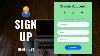 How To Make Signup Form Using HTML & CSS - CodeWithTanmay