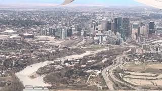 Calgary, AB Canada from the air