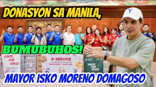 MAYOR ISKO MORENO DOMAGOSO: DONASYON SA MANILA, BUMUBUHOS!