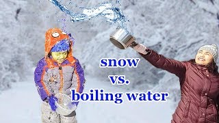WATCH TILL THE END | WHAT  WILL HAPPEN WITH BOILING WATER WHEN THROWN TO FREEZING AIR