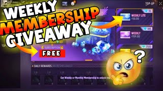 Weekly Membership Giveaway 🎁 | How to Get Free Membership | Free Diamond 💎