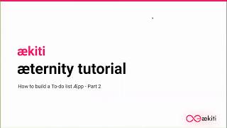 How to build a To do list Æpp(Part 2) - æternity tutorial