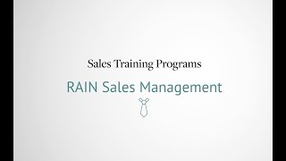 Sales Management — RAIN Group