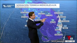 Temperatura en Miami: llega el frío a todo el sur de Florida