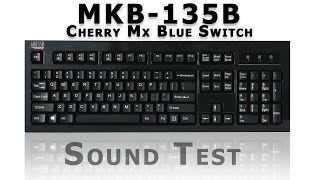 Adesso MKB-135B Cherry mx Blue sound test