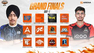 Grand Finals Day -1 | 16Arena Launch Cup | #totalgaming #k9esports #gyangaming #freefiremax