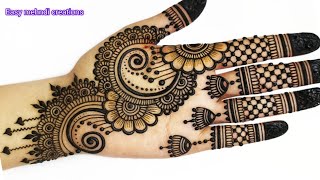 Simple stylish fronthand mehndi design|easy mehndi design|mehndi ka design|stylish mehndi design2025