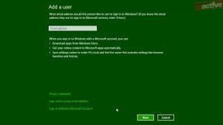 Windows 8: Adding a new user