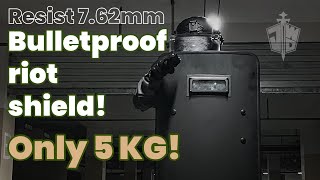 Only 5kg UHMWPE military bulletproof shield！