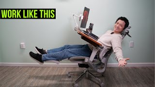 Recliner Workstation Design with Hbada E3 Ergonomic Office Chair (Part 1)