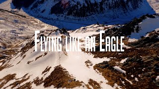FPV Drone flying in the Mountains flying with an Eagle | Gopro 10 5k60p