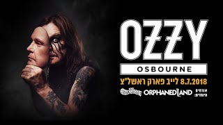 Ozzy Osbourne live! Israel 2018 “Crazy train” with Zakk wild 