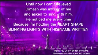 I CONSIDERED MYSELF A LUCKIEST DEAR THAT NIGHT. DIMASH I LOVE YOU MORE AND WANTED MORE CONCERT