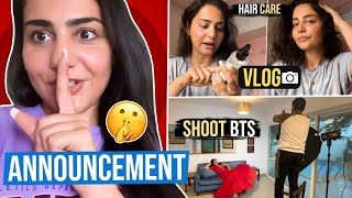 VLOG | CATCH UP | HAIR CARE |BTS & ANNOUNCEMENT
