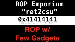 #10 - ROP Emporium 7: ret2csu