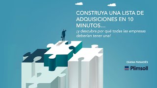 CONSTRUYA UNA LISTA DE ADQUISICIONES EN 10 MINUTOS