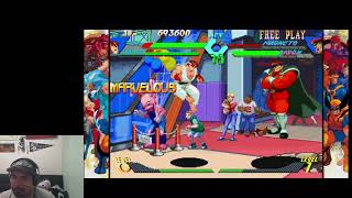 Complete Arcade Playthrough in Marvel vs Capcom collection.