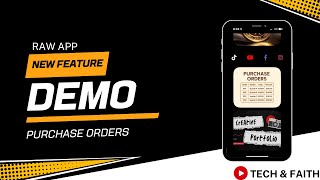 RAW App - Purchase Order Feature