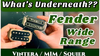 Look Inside Wide Range Humbuckers - Vintera, MIM 2016, Squier & Should I open my CuNiFe? Comparison