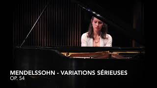 Rachel Hahn plays Mendelssohn - Serious Variations, Op  54