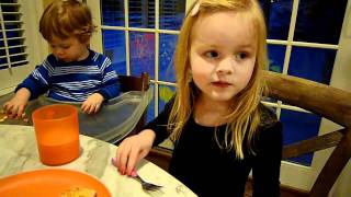 Emilia at Dinner (4.5 yrs)