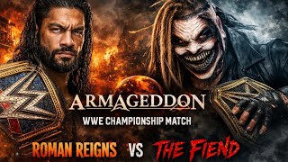 FULL MATCH- ROMAN REIGNS VS THE FIEND WWE CHAMPIONSHIP MATCH AT ARMAGEDDON 