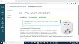 C6: Assessment Instructions