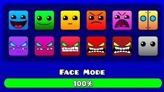 DIFFICULTY DASH (All Face Levels / All Coins) | Geometry Dash Difficulty Face Levels