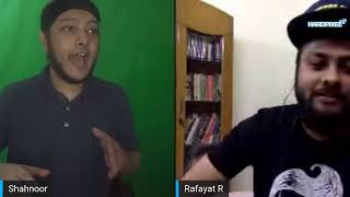 Shahnoor interviews Rafayat Rakib of Showoffs Dhk LIVE